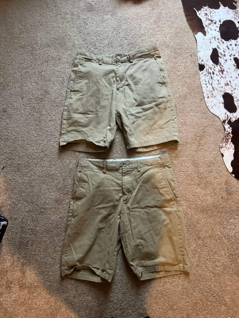 Bundle of Two Old Navy Men’s Ultimate Slim Khaki Shorts 32”